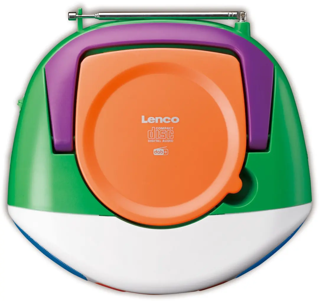 Lenco SCD-861KIDS Draagbare Radio - DAB/FM/CD - Bluetooth - Multicolor