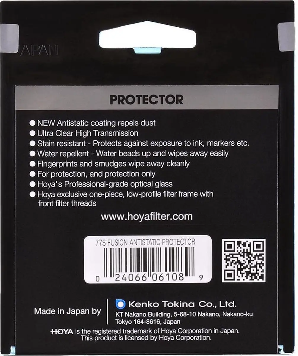 Hoya Fusion Antistatic Protectorfilter 46mm - HO-PF46