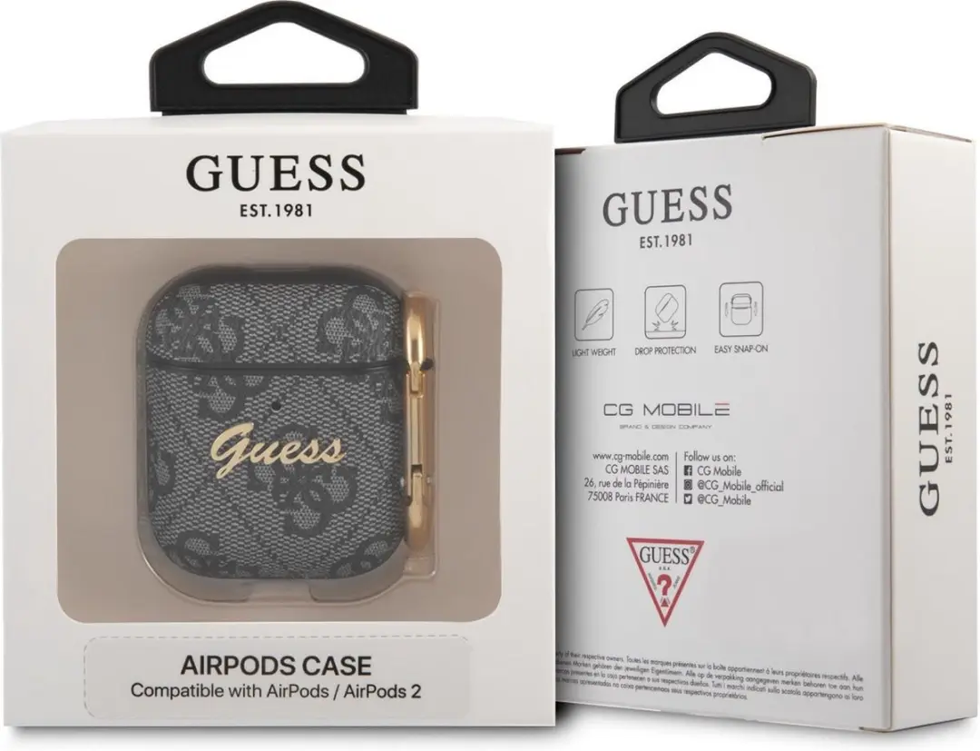 GUESS AirPods 2 Hoesje GUA24GSMK - Grijs