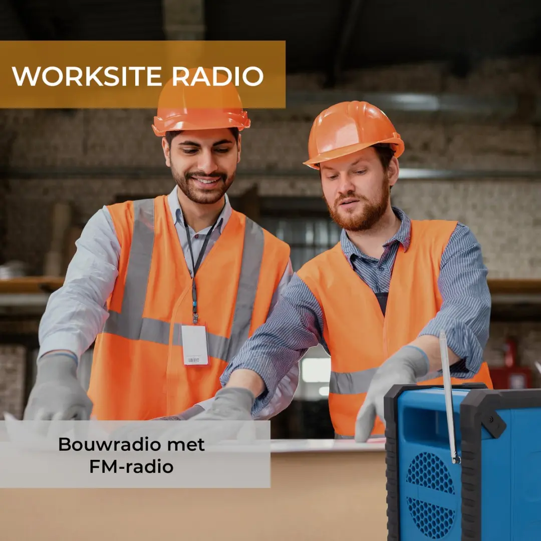 Denver WRB60 Bouwradio - Bluetooth/FM - 100W - Zwart/Blauw