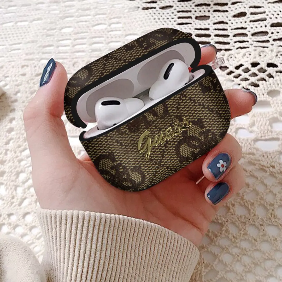 Guess 4G Script Logo AirPods Pro Hoes - Bruin