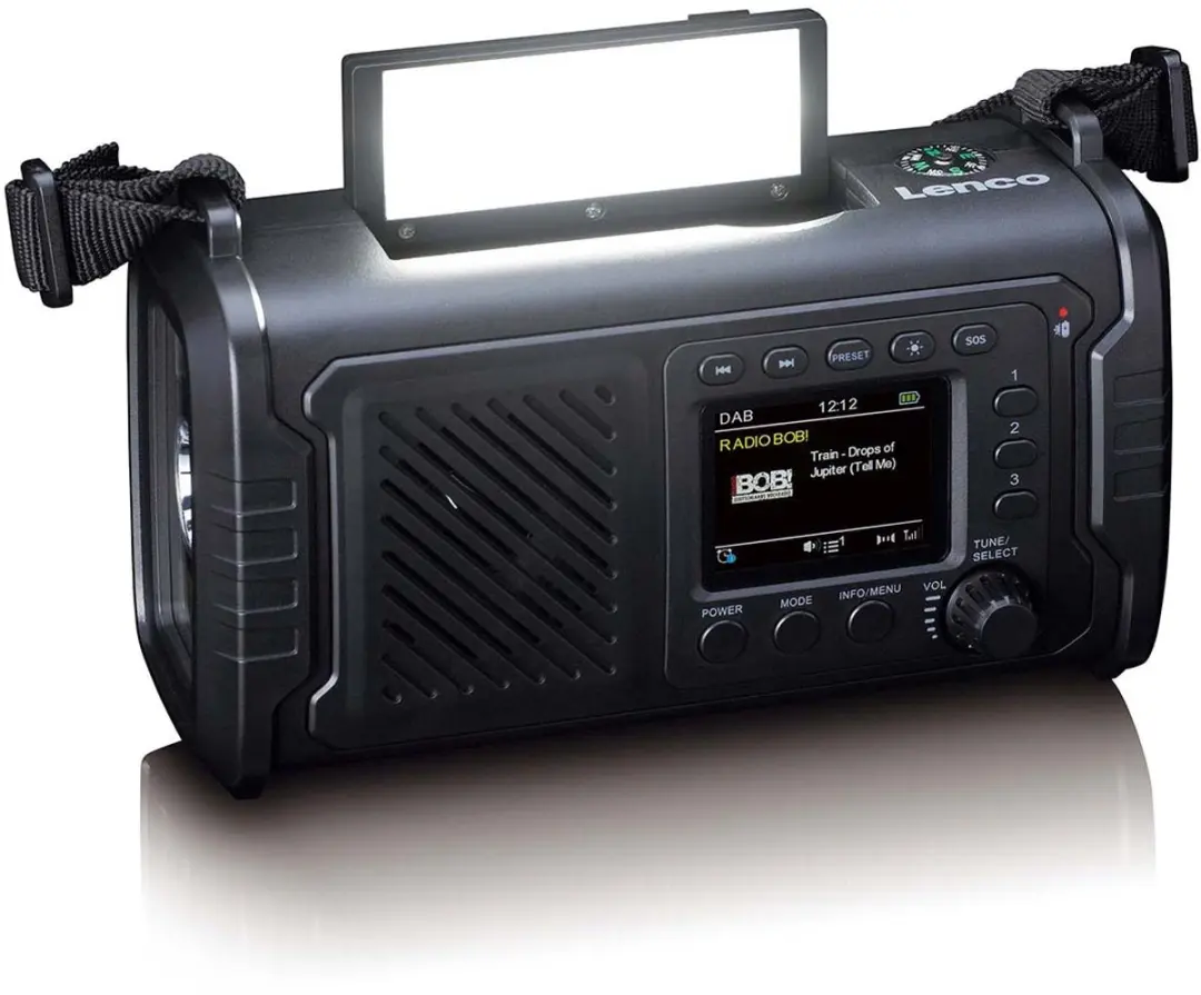 Lenco PDR-055BK Noodradio - Zwart