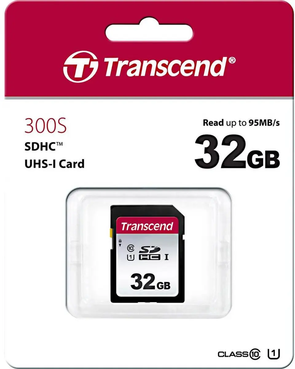 Transcend 300S SDHC UHS-I 32GB Flashgeheugenkaart