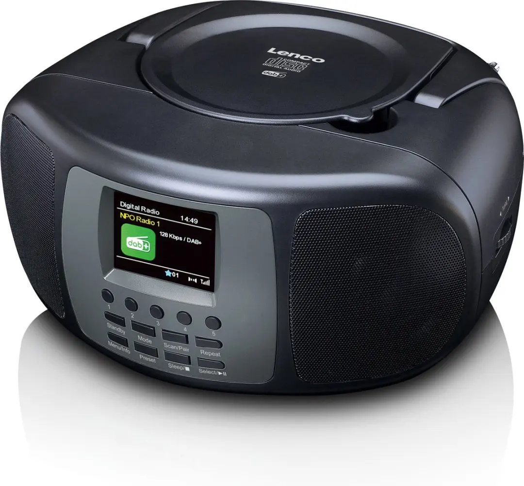 Lenco SCD-860BK Draagbare DAB+/FM-radio - Zwart