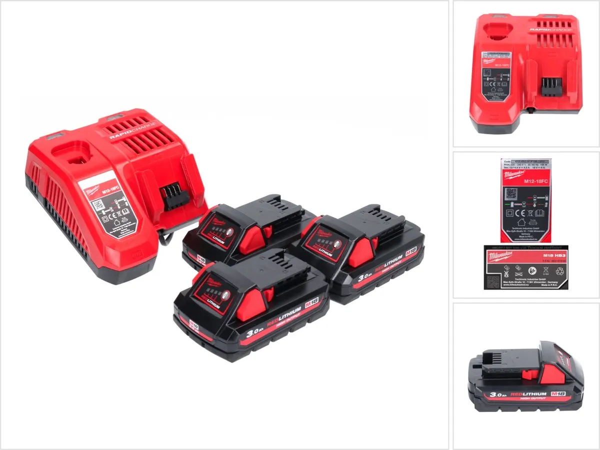 Milwaukee M18 NRG-303 Startset