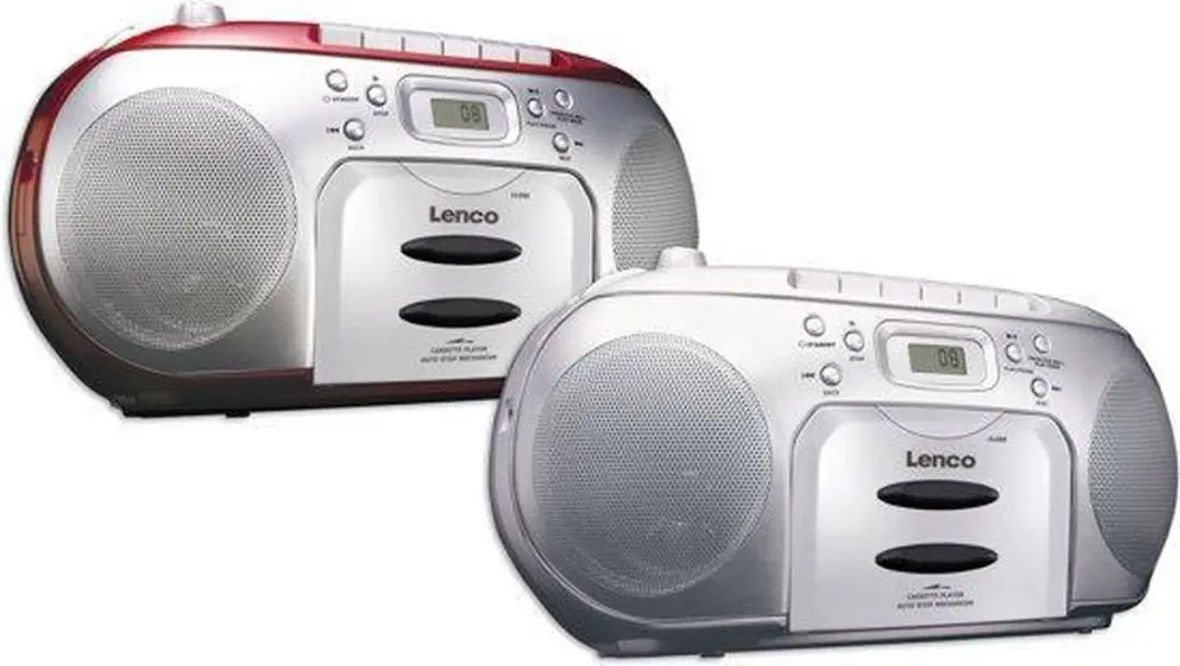 Lenco SCD-420RD Draagbare Radio CD-speler - Rood-Zilver