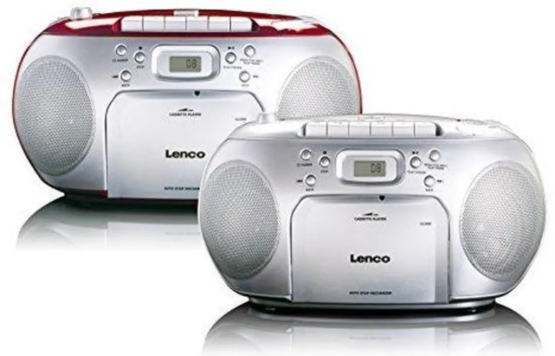 Lenco SCD-420RD Draagbare Radio CD-speler - Rood-Zilver