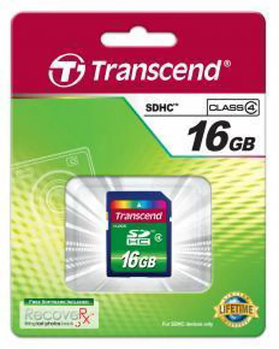 Transcend 16GB SDHC TS16GSDHC4 Geheugenkaart