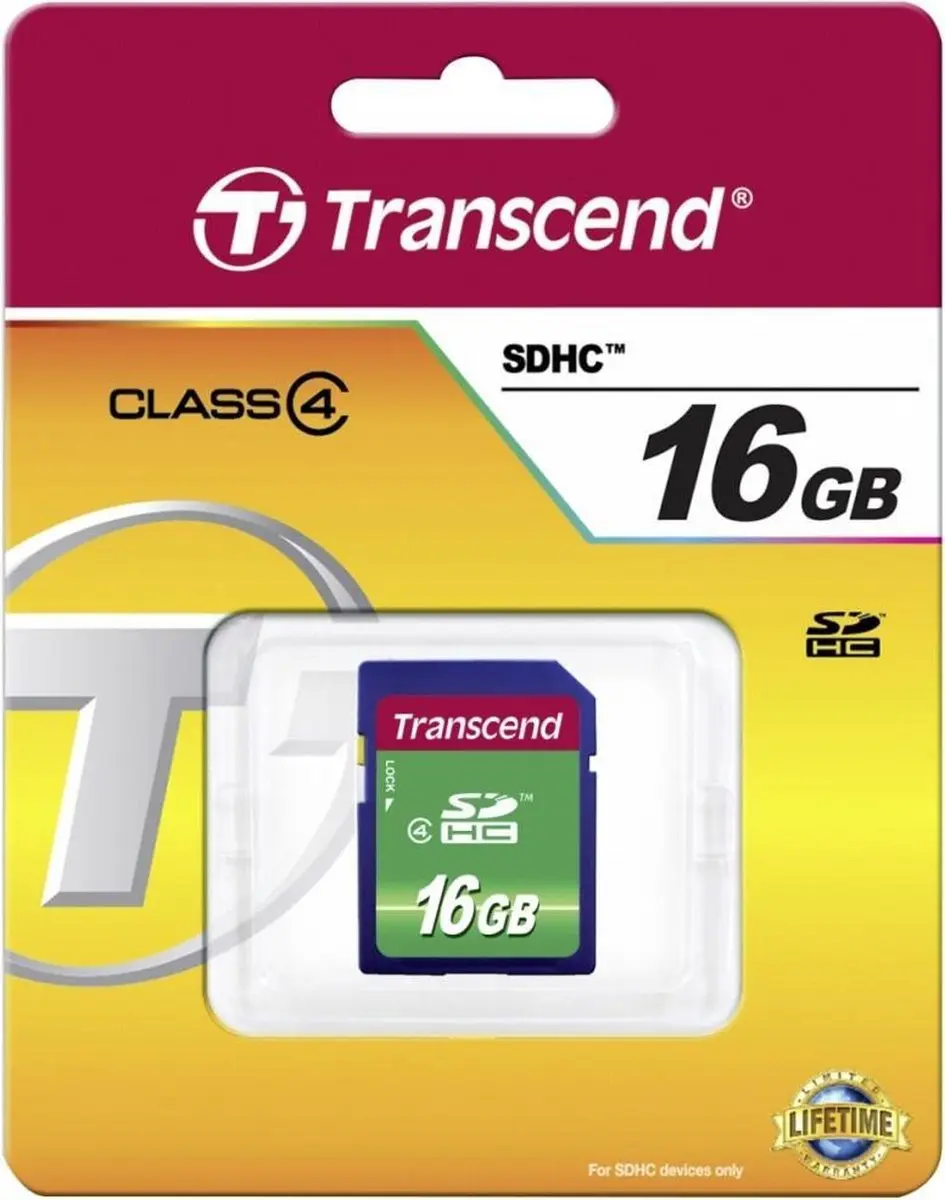 Transcend 16GB SDHC TS16GSDHC4 Geheugenkaart