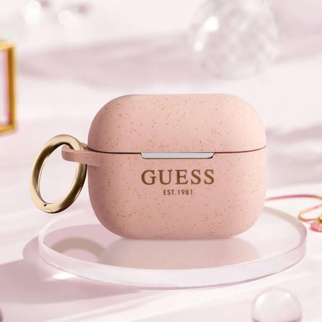 GUESS AirPods Pro Hoesje Silicone Glitter