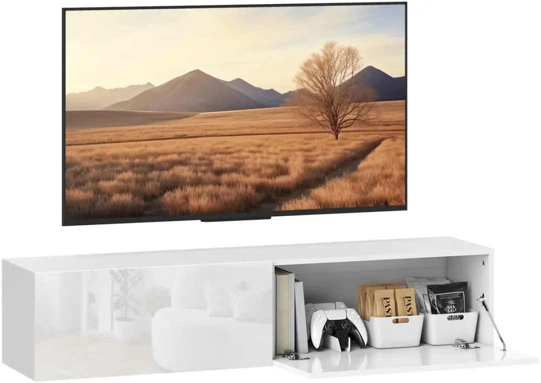 Homcom TV-meubel 140x33x29,8cm