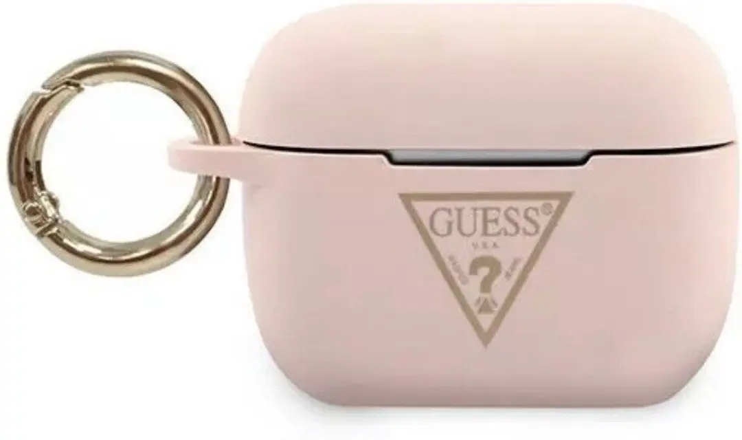 Guess Silicone Triangle Case Apple AirPods Pro 1 - Roze