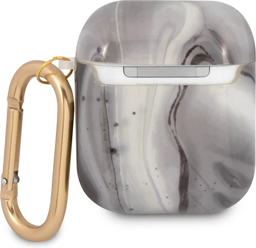 Guess Shiny Marmer AirPods 2 Hoesje - Zwart