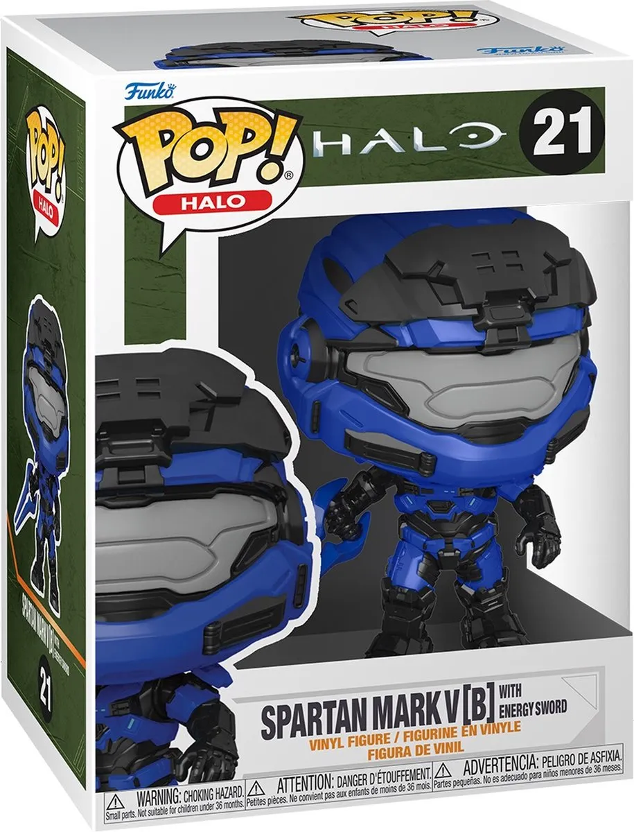 Funko POP! Halo Infinite Mark V Bobble Head - Blauw - Chase