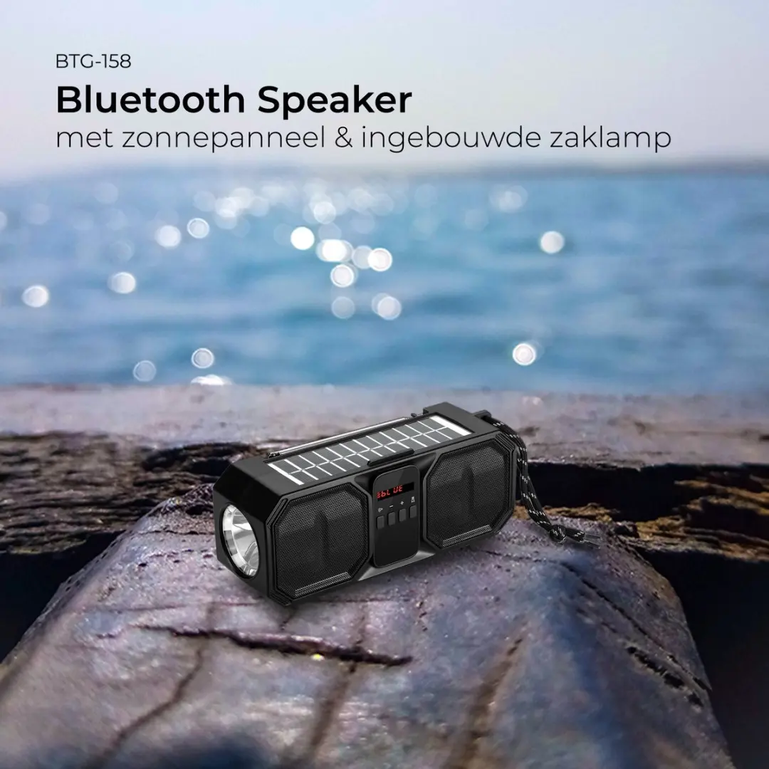 Denver BTG158 Noodradio - 80W Bluetooth Speaker - Zwart