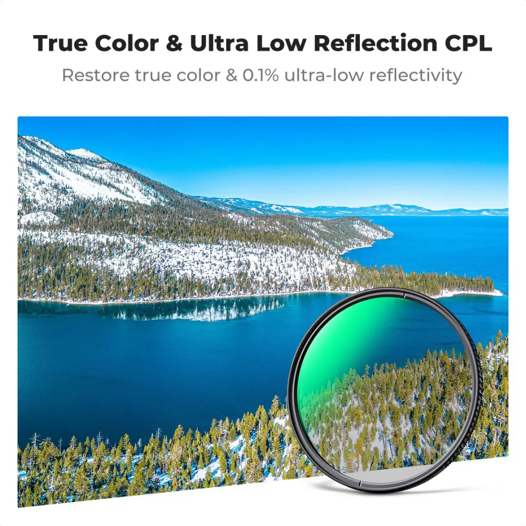 K&F Concept 72mm CPL Filter - Nano-X MRC - Zwart