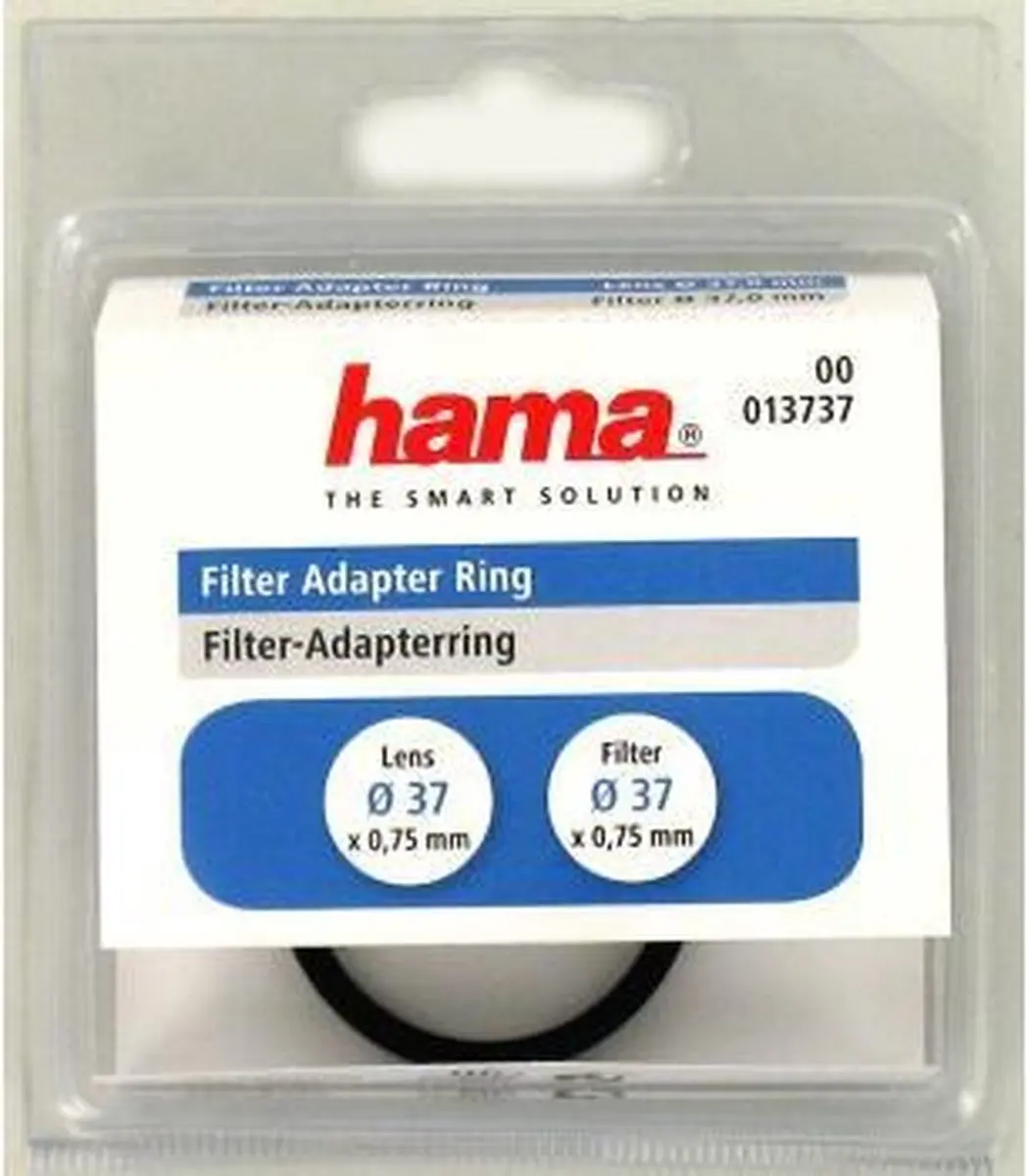 Hama Adapterring 137/37 - 37mm - Zwart - afbeelding 2 van 4