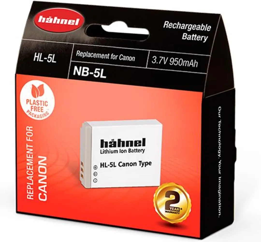 Hähnel HL-5L Li-Ion Accu - 950mAh - Canon NB-5L