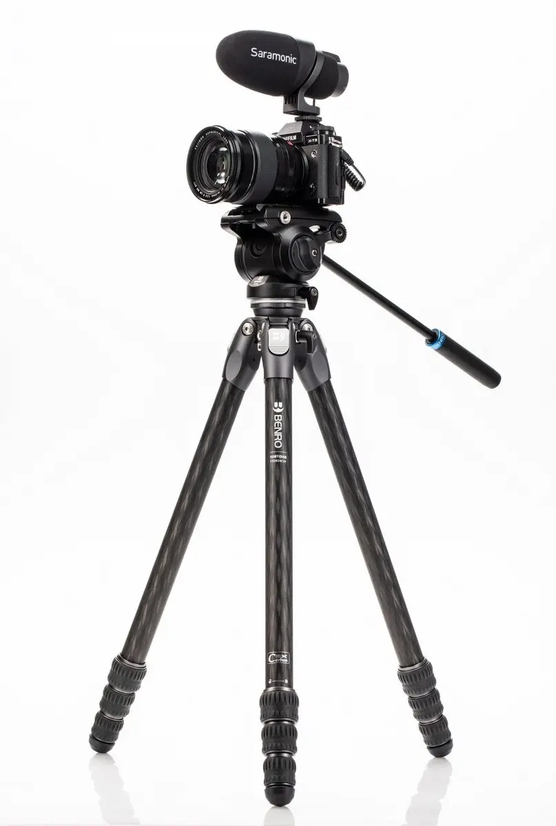Benro Tortoise 24CLV+S4PRO Reisstatief - 4 Secties - Zwart