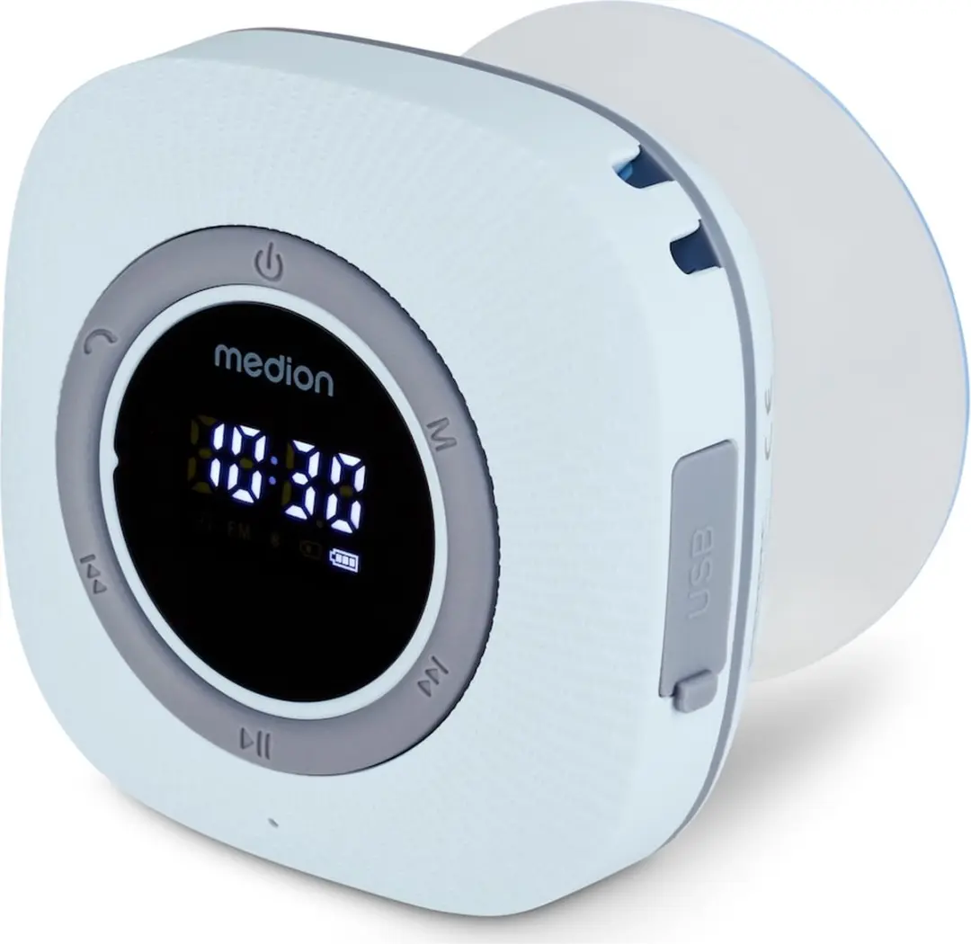 Medion MD43884 Doucheradio - Bluetooth - IPX6 - Blauw