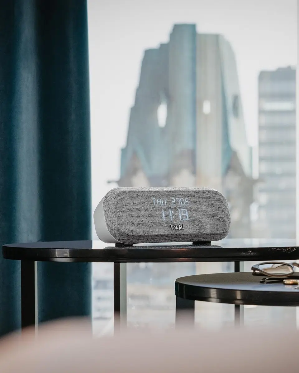 Teufel RADIO ONE Hifi-wekkerradio DAB+/FM - 20W - Lichtgrijs