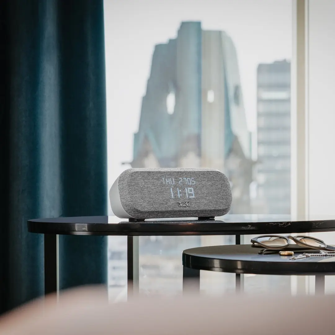 Teufel RADIO ONE Hifi-wekkerradio DAB+/FM - 20W - Lichtgrijs