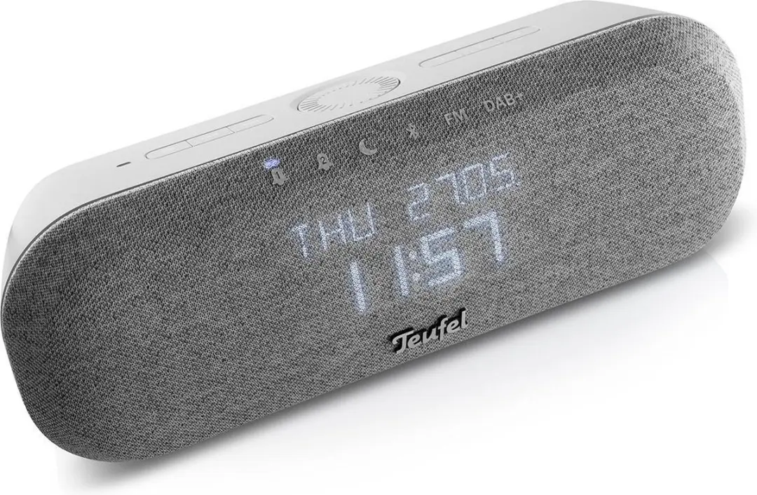Teufel RADIO ONE Hifi-wekkerradio DAB+/FM - 20W - Lichtgrijs