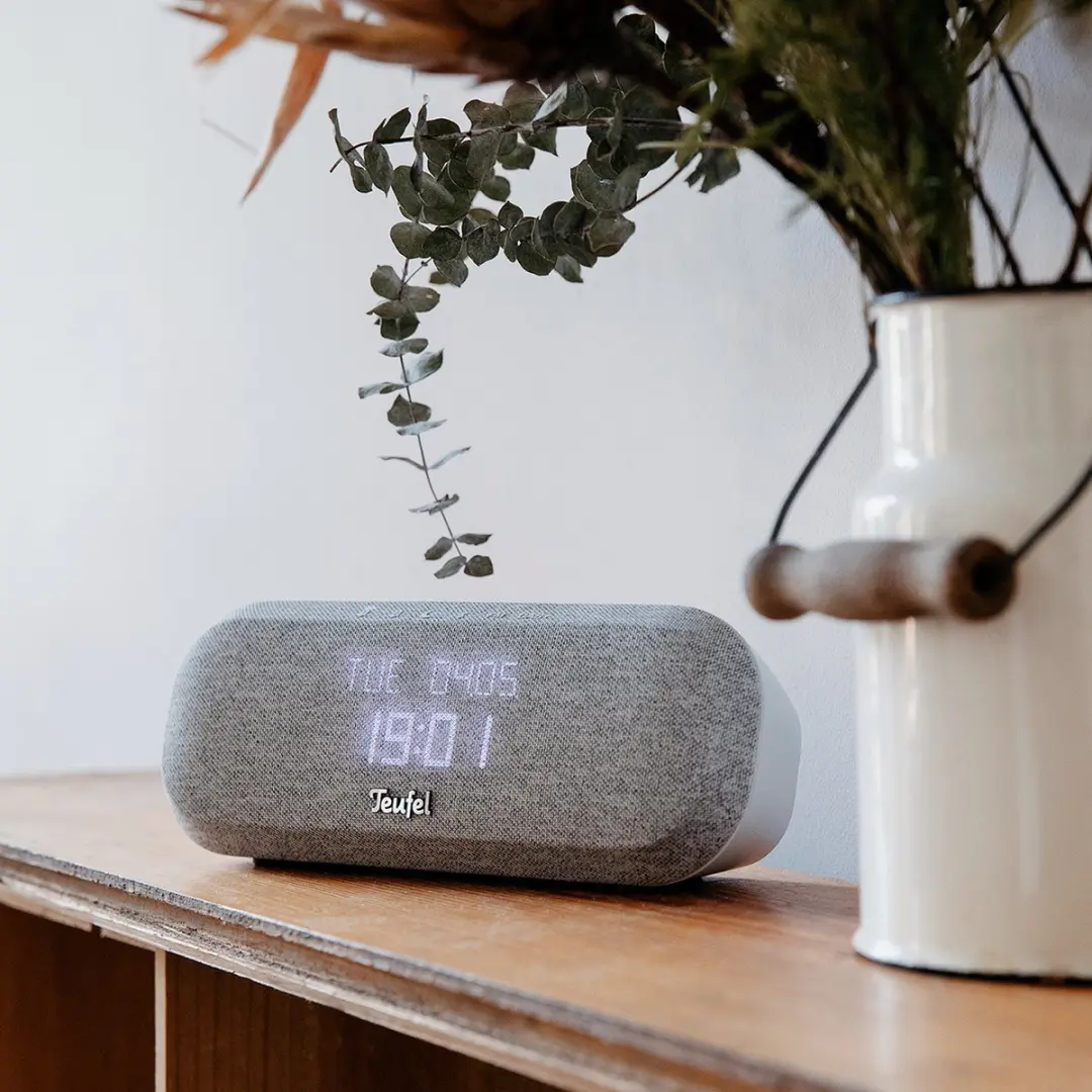 Teufel RADIO ONE Hifi-wekkerradio DAB+/FM - 20W - Lichtgrijs