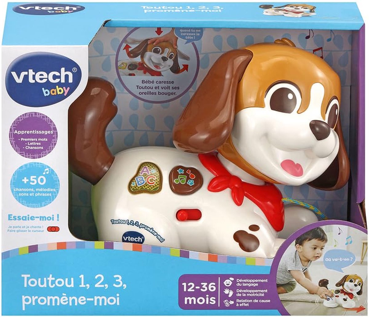 VTech Premier Age TOUTOU, 1,2,3 PROMENE-MOI, 12 jaar, Batterijen vereist, AAA, Kunststof, Meerkleurig