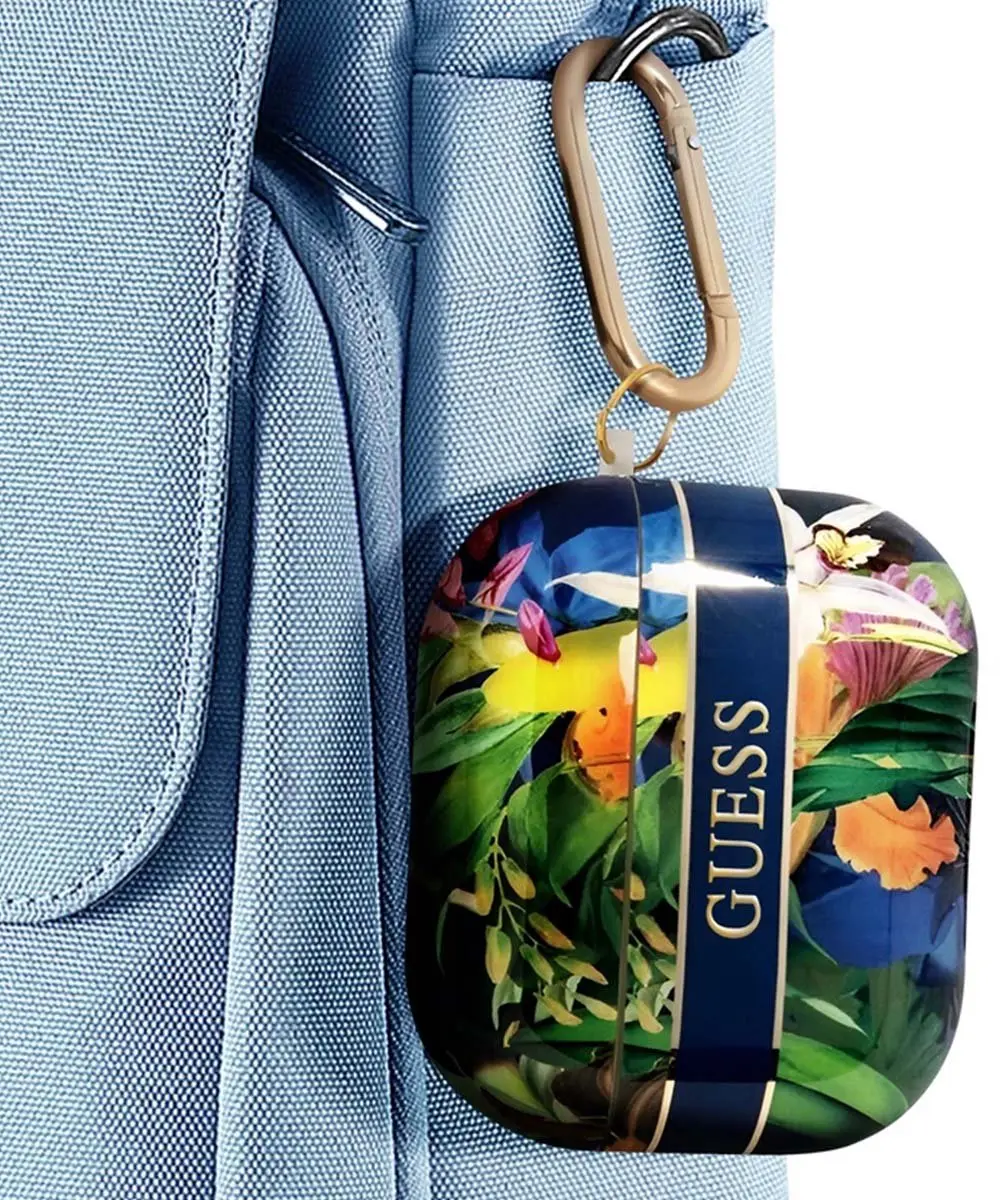 GUESS TPU Hoesje Apple AirPods Pro 1e Gen - Blauw Multicolor
