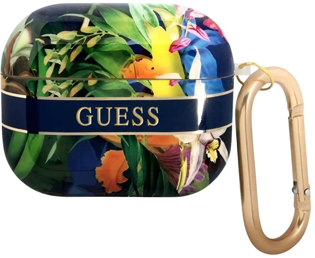 GUESS TPU Hoesje Apple AirPods Pro 1e Gen - Blauw Multicolor