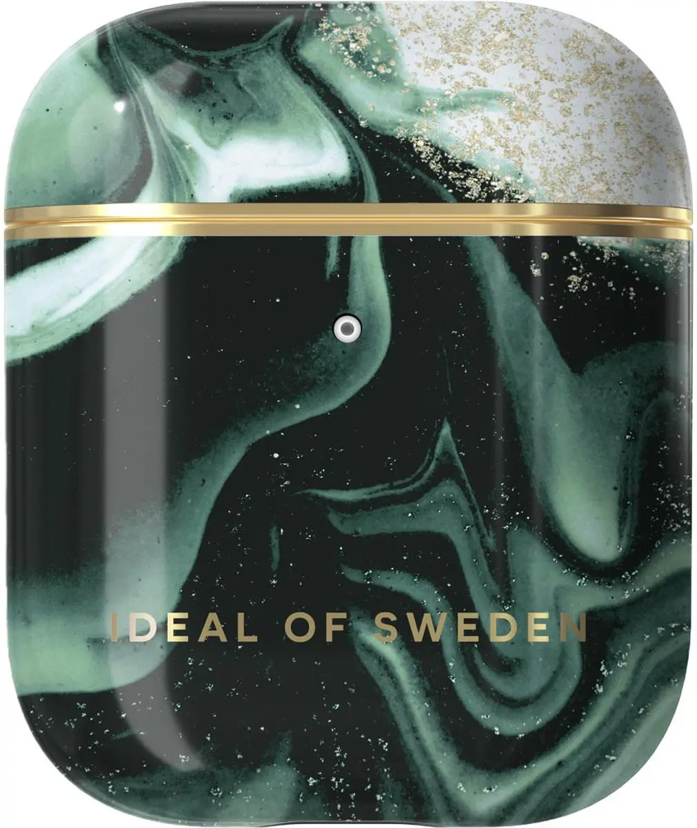 iDeal of Sweden AirPods Case IDAPCAW21-364 - Golden Olive Marble
