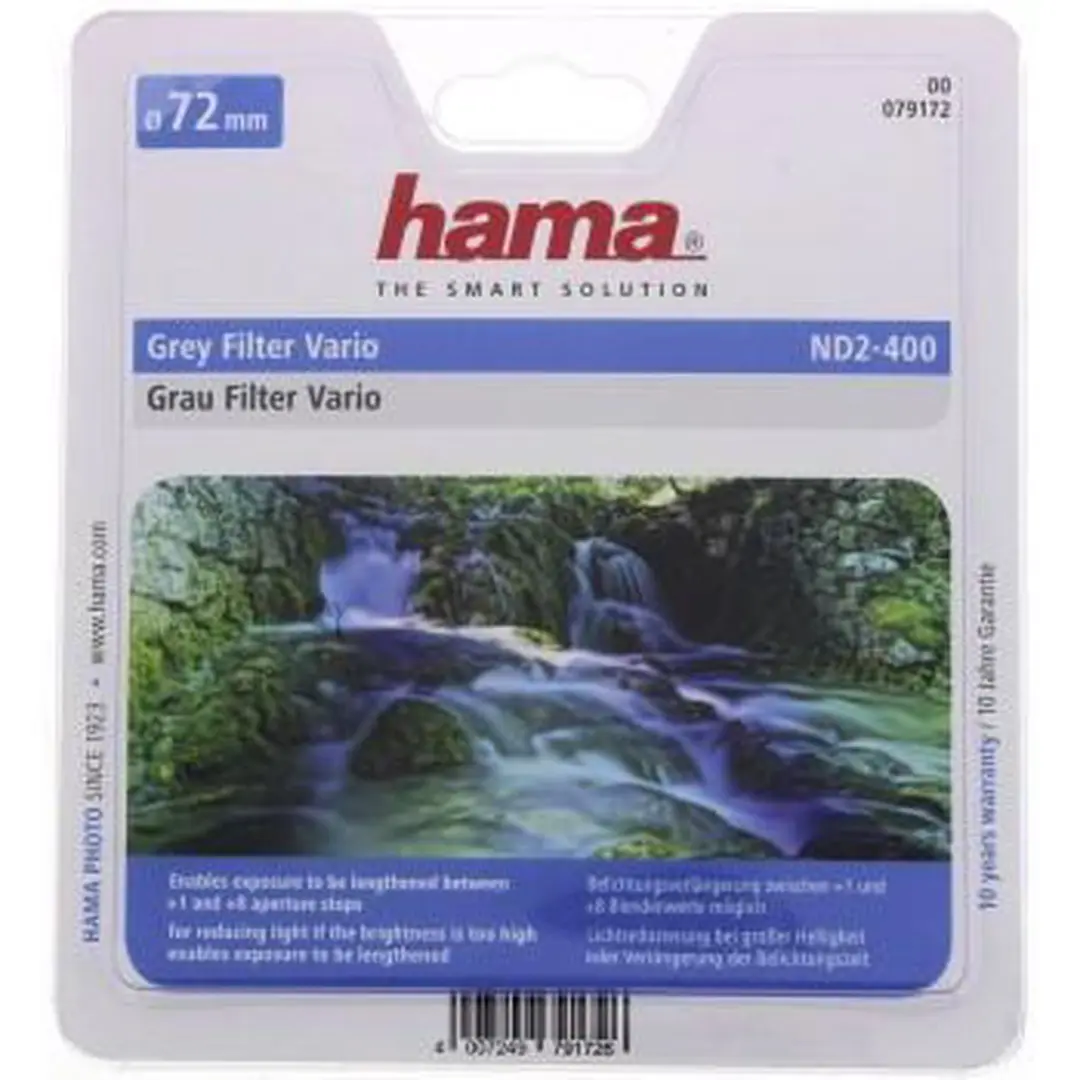 Hama Vario ND2-400 Grijs 72mm - Camerafilter - afbeelding 3 van 6