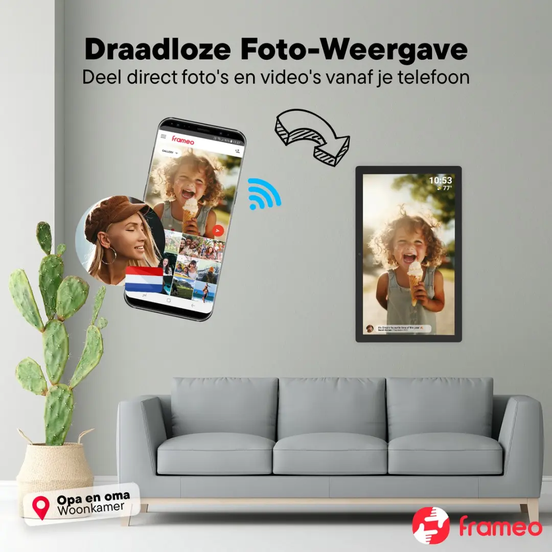 Denver Digitale Fotolijst PFF3260 32 Inch - Full HD - Zwart