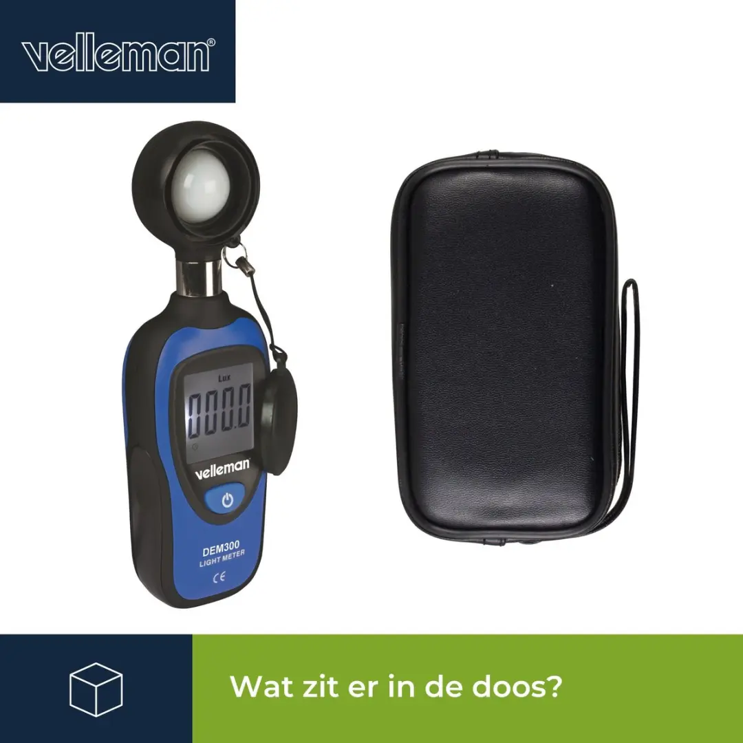 Velleman DEM300 Luxmeter - 0-200.000 Lux