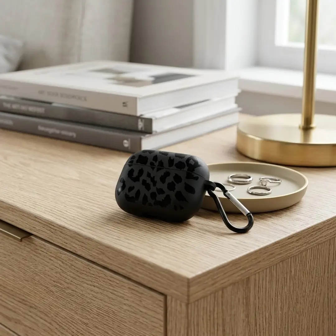 NUVEX Hoesje AirPods Pro 2 - Zwart Grafisch Patroon