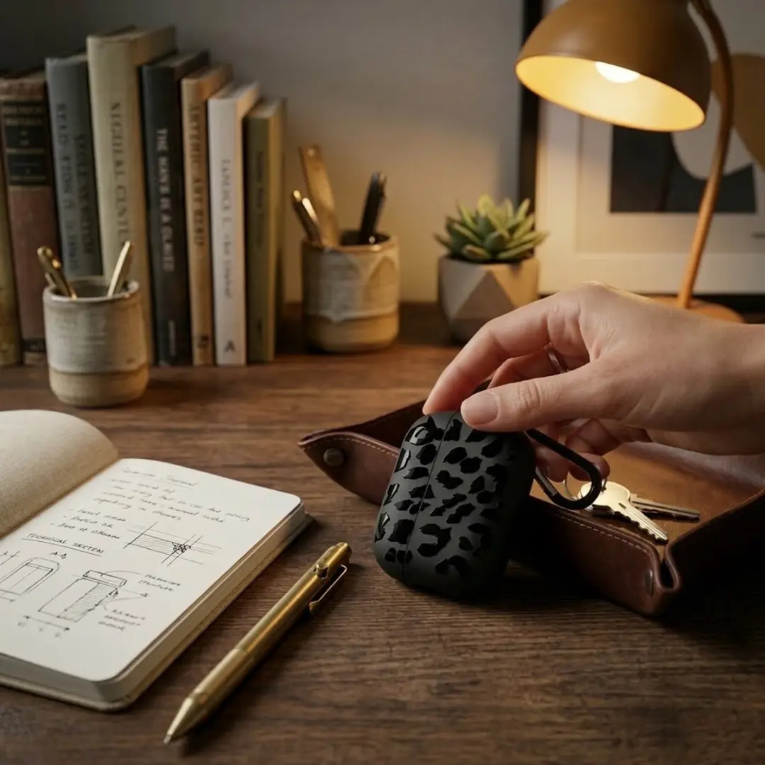 NUVEX Hoesje AirPods Pro 2 - Zwart Grafisch Patroon