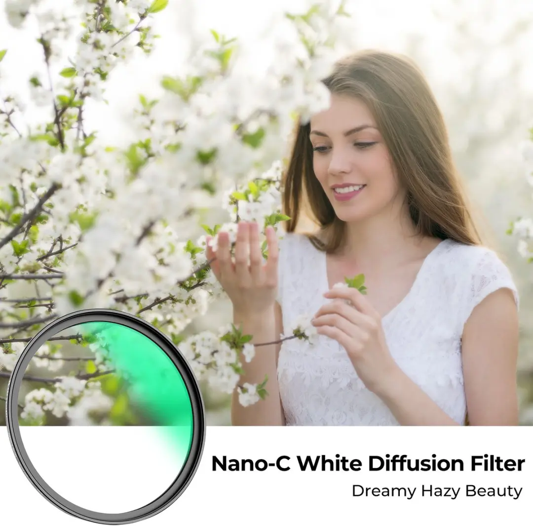 K&F Concept 58mm Soft White Mist Diffusion Filter KF01.2423 - Zwart