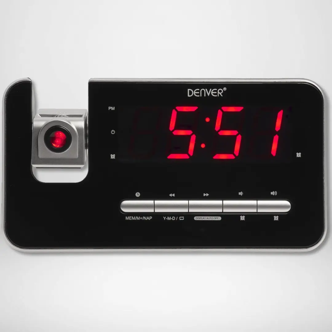 Denver CRP618 Wekkerradio Projectie - Zwart