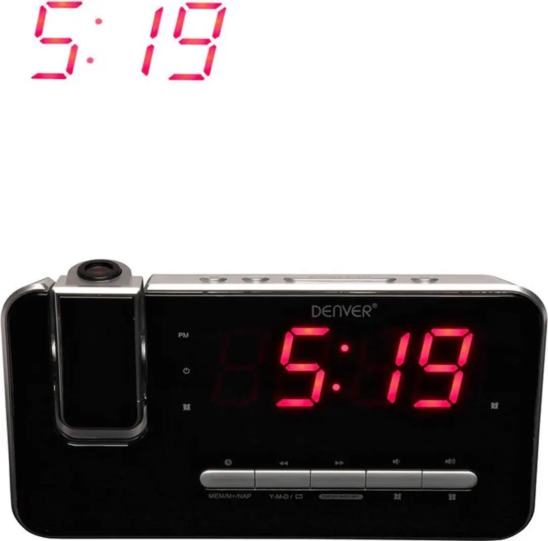 Denver CRP618 Wekkerradio Projectie - Zwart