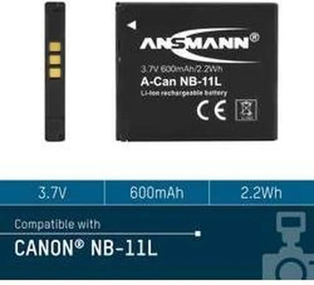 Ansmann A-Can NB 11L Li-ion Accupack 600mAh