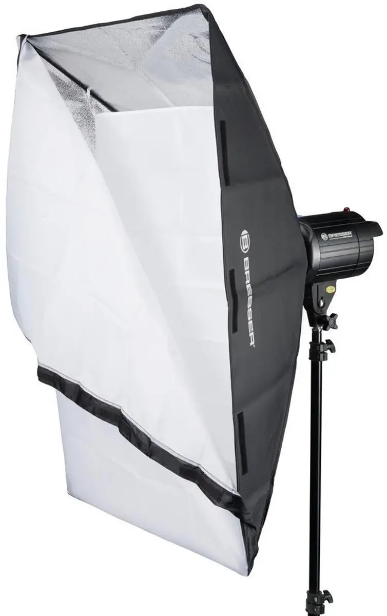 Bresser BRM-300AM Studioflitsset 2x300W - Softboxen & Statieven - afbeelding 6 van 6