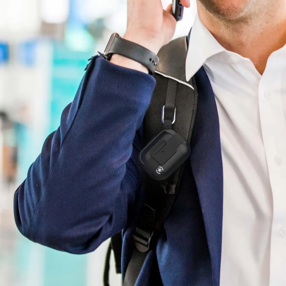 Speck Presidio Clickflip Hoesje - Apple AirPods Pro - Zwart