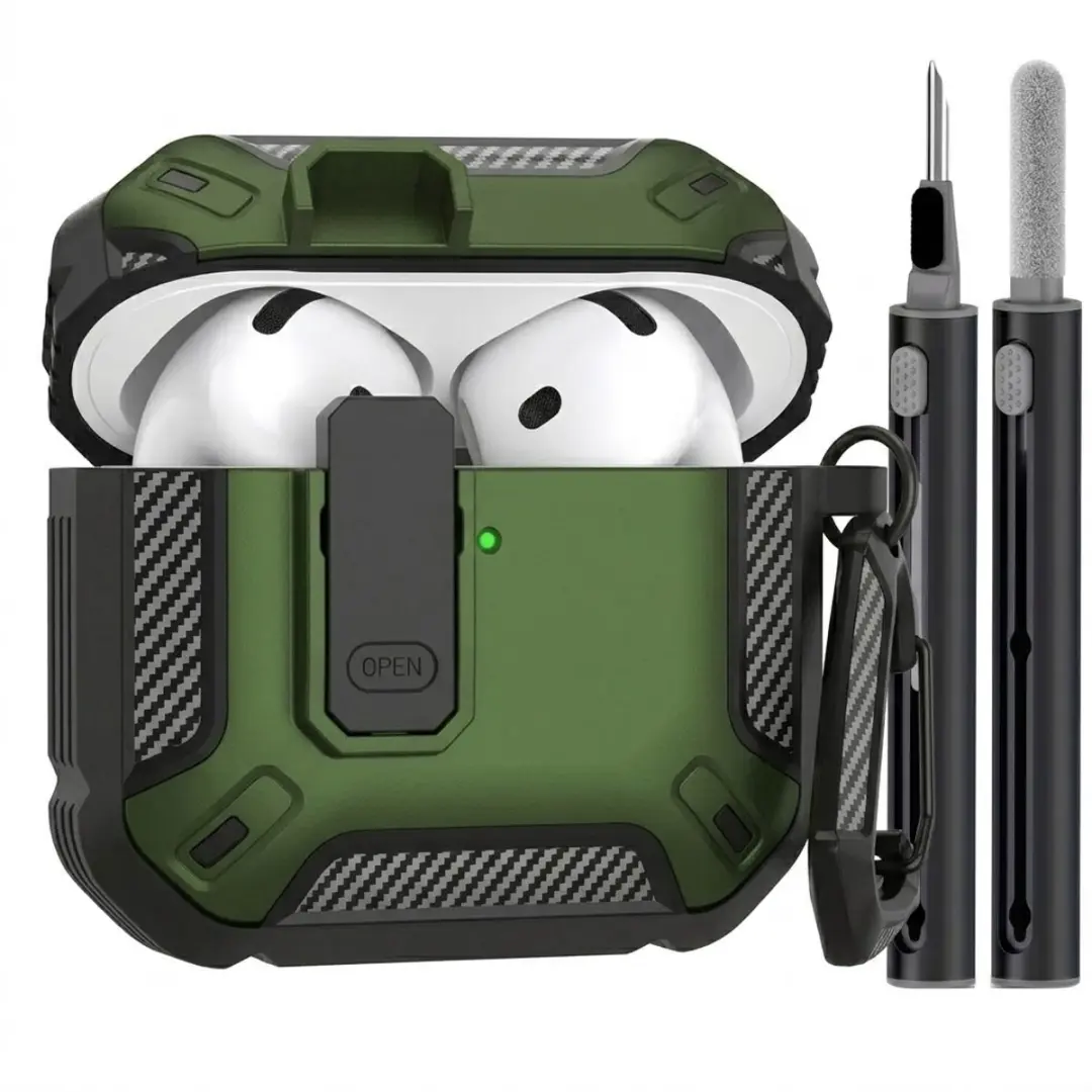 NUVEX Groen Hoesje AirPods Pro 2 met Cleaning Kit