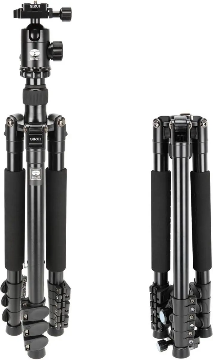 Sirui ET-2004 Statief met E-20 Balhoofd - 4 Secties - Zwart