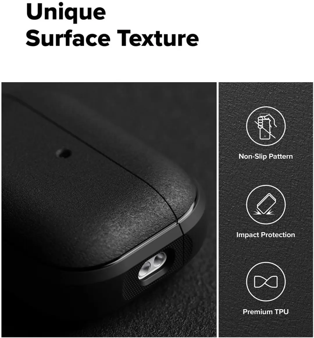 Ringke Onyx Magnetic Hoesje Apple AirPods Pro 3 - Zwart