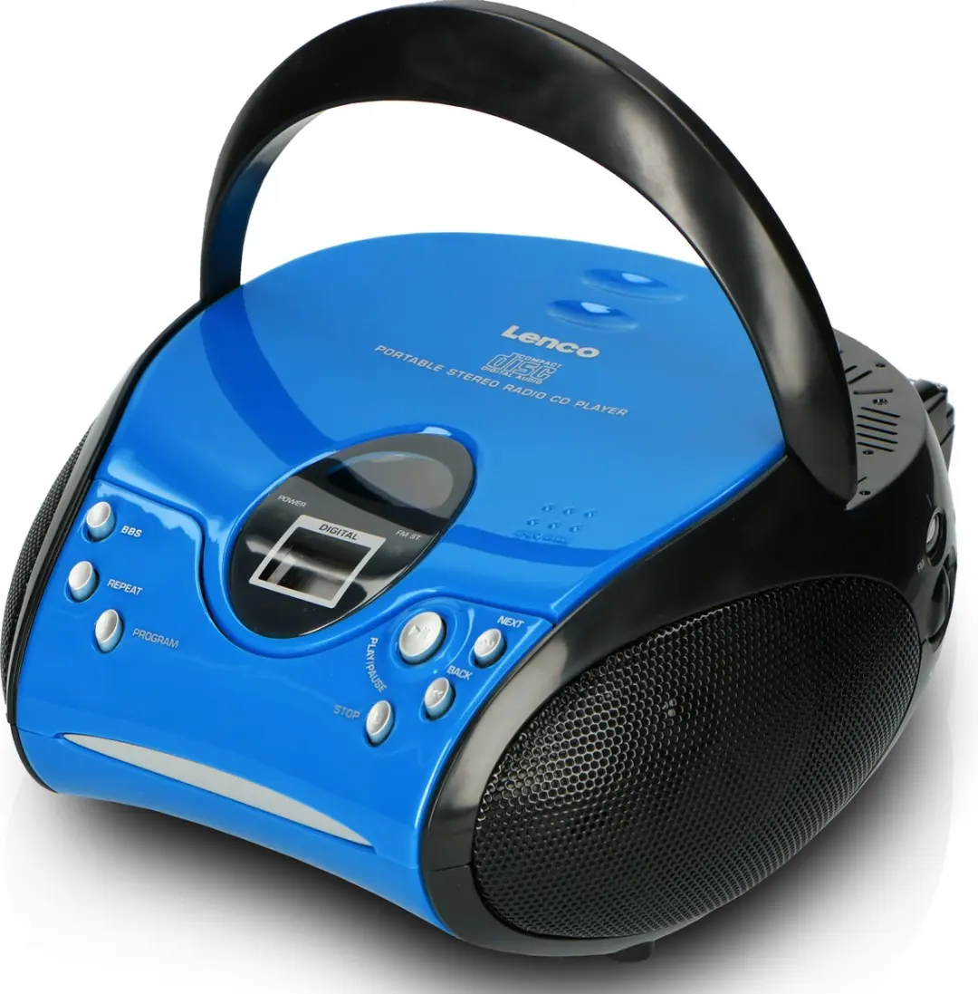 Lenco SCD-24 Draagbare CD Speler Blauw