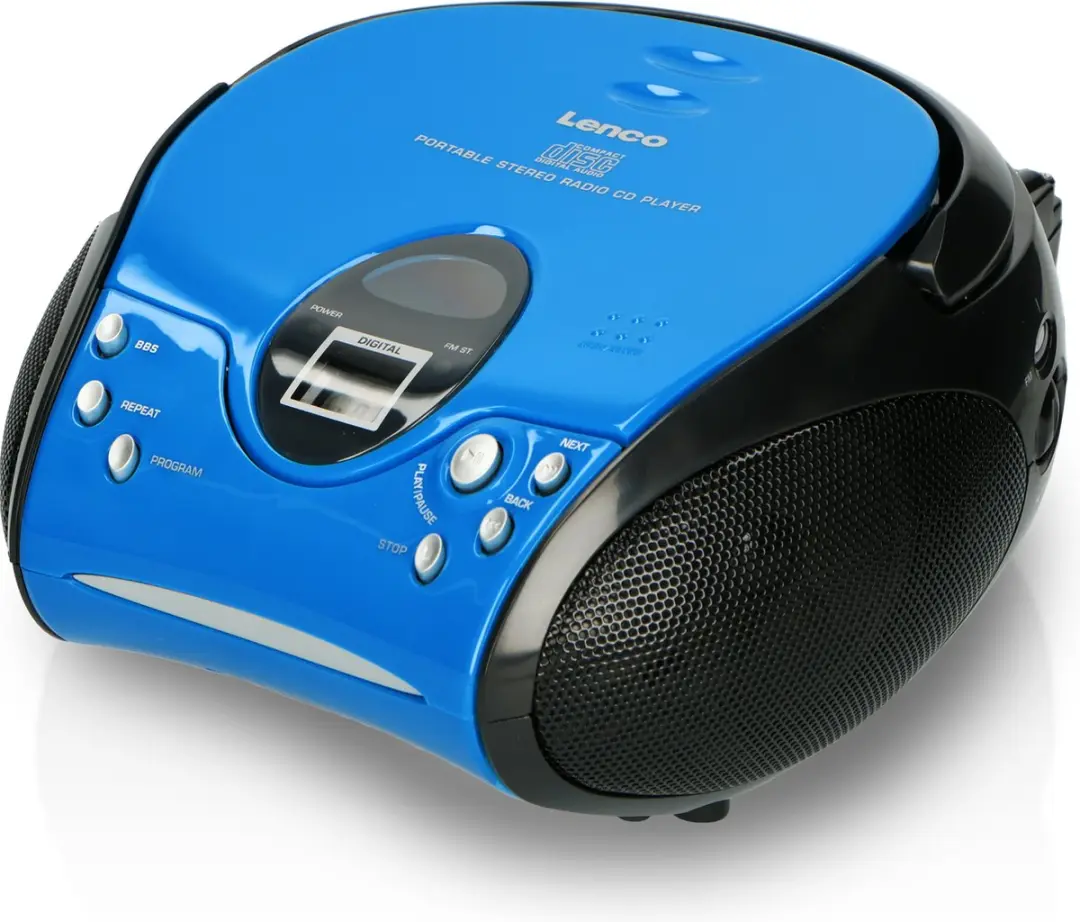 Lenco SCD-24 Draagbare CD Speler Blauw