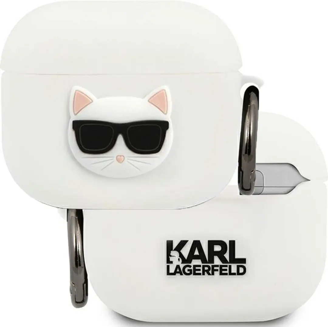 Karl Lagerfeld KLACA3SILCHWH AirPods 3 Hoesje - Wit