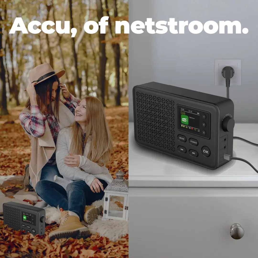 Denver DAB57 DAB+/FM Radio - Bluetooth - 10W - Zwart